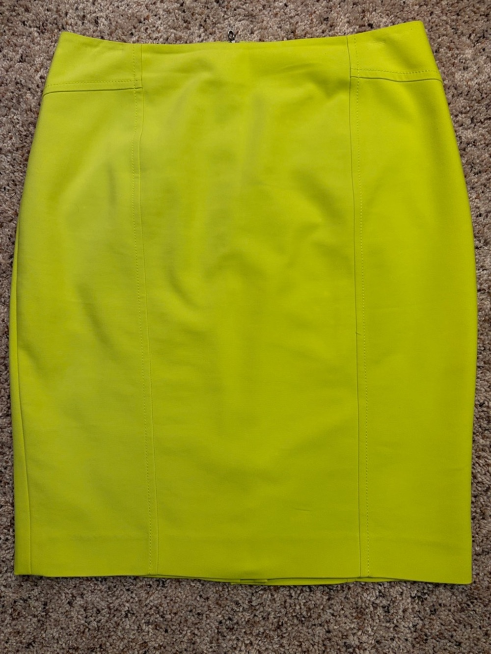 Ann Taylor Lime Yellow Pencil Skirt